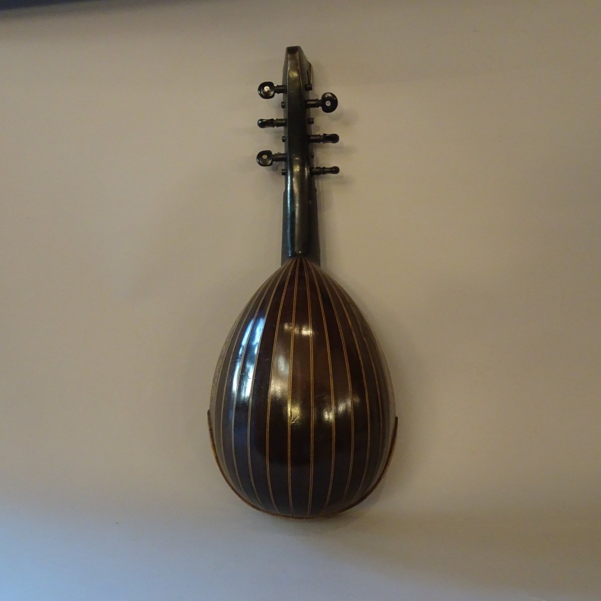 Ancienne mandoline Carlo Albertini Milan XIXe siècle-photo-1