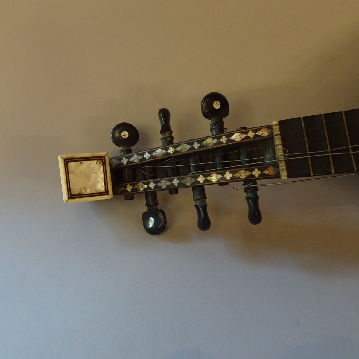 Ancienne mandoline Carlo Albertini Milan XIXe siècle-photo-2