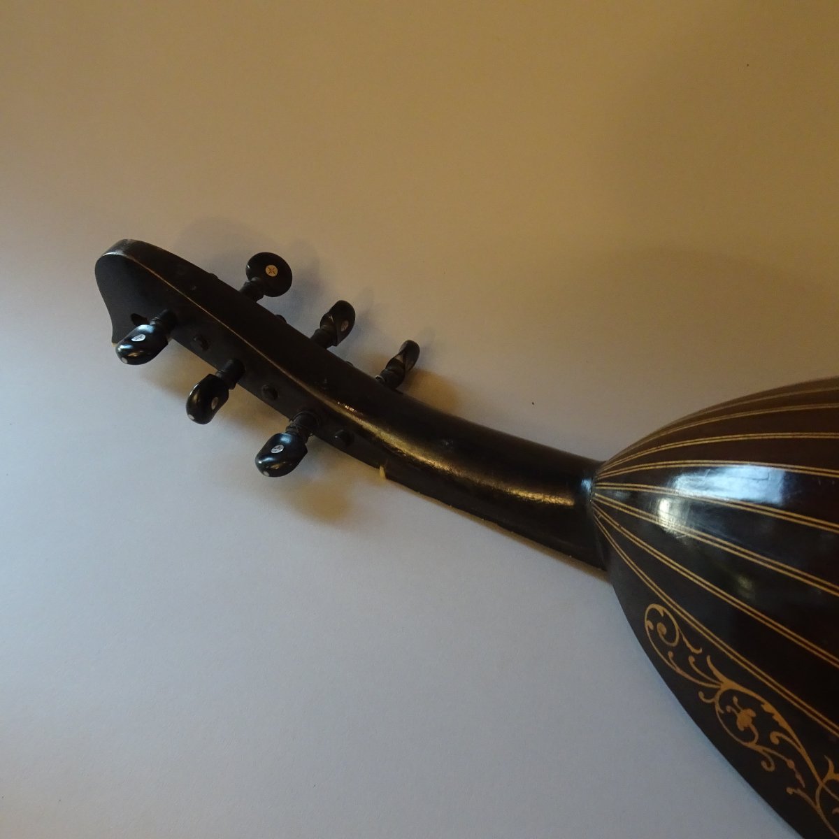 Ancienne mandoline Carlo Albertini Milan XIXe siècle-photo-3