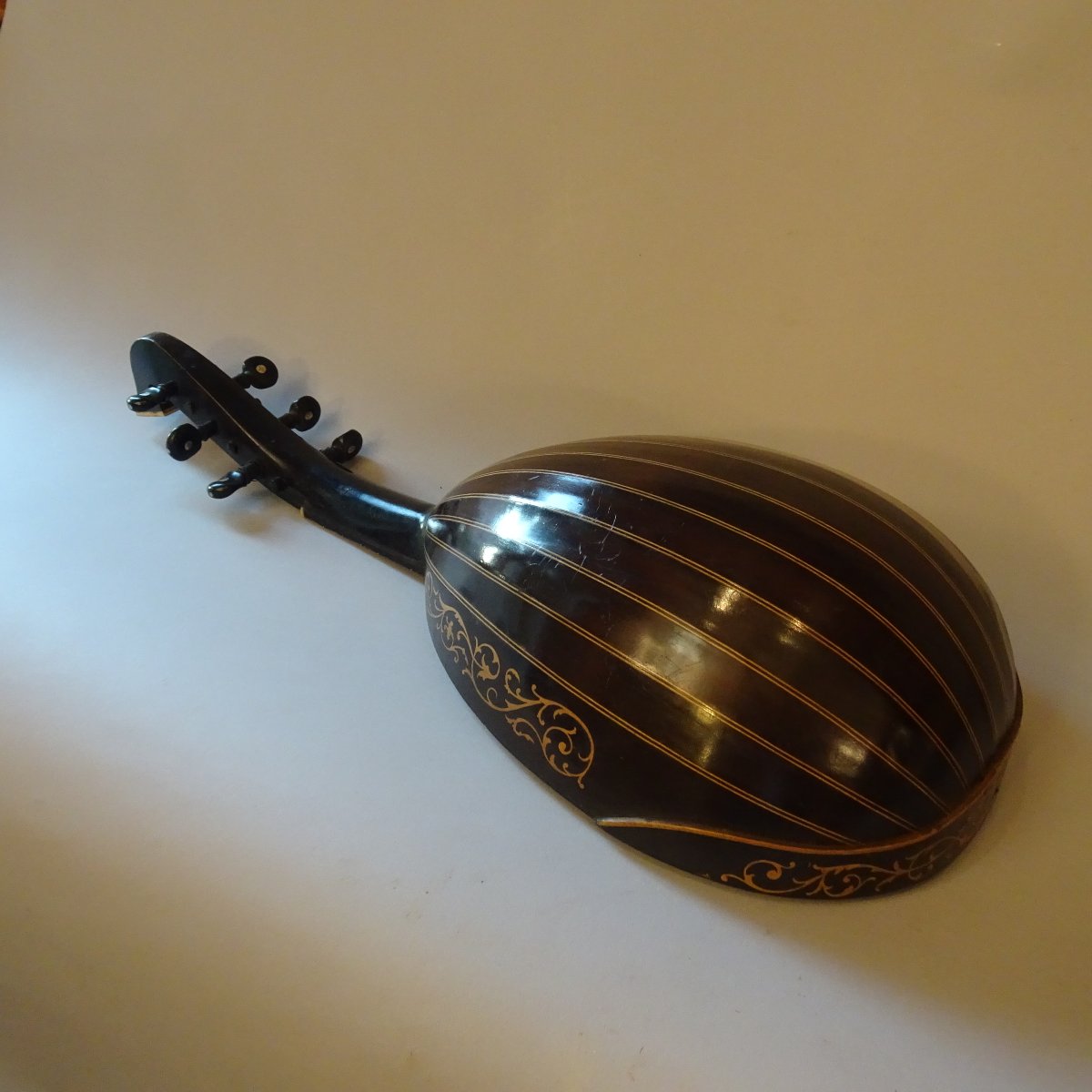 Ancienne mandoline Carlo Albertini Milan XIXe siècle-photo-5