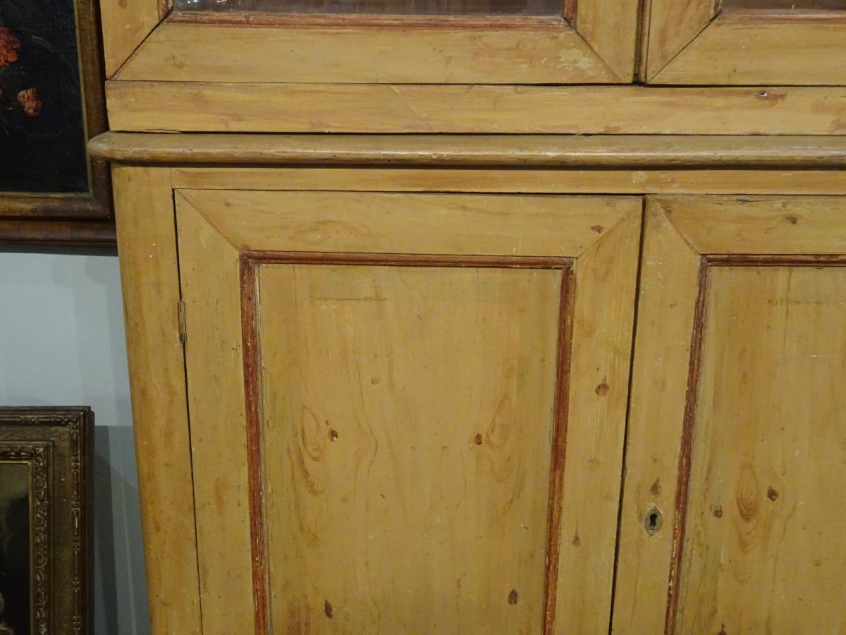Pair Of Lacquered Wooden Bookcases, Lucca, Early 19th Century-photo-3