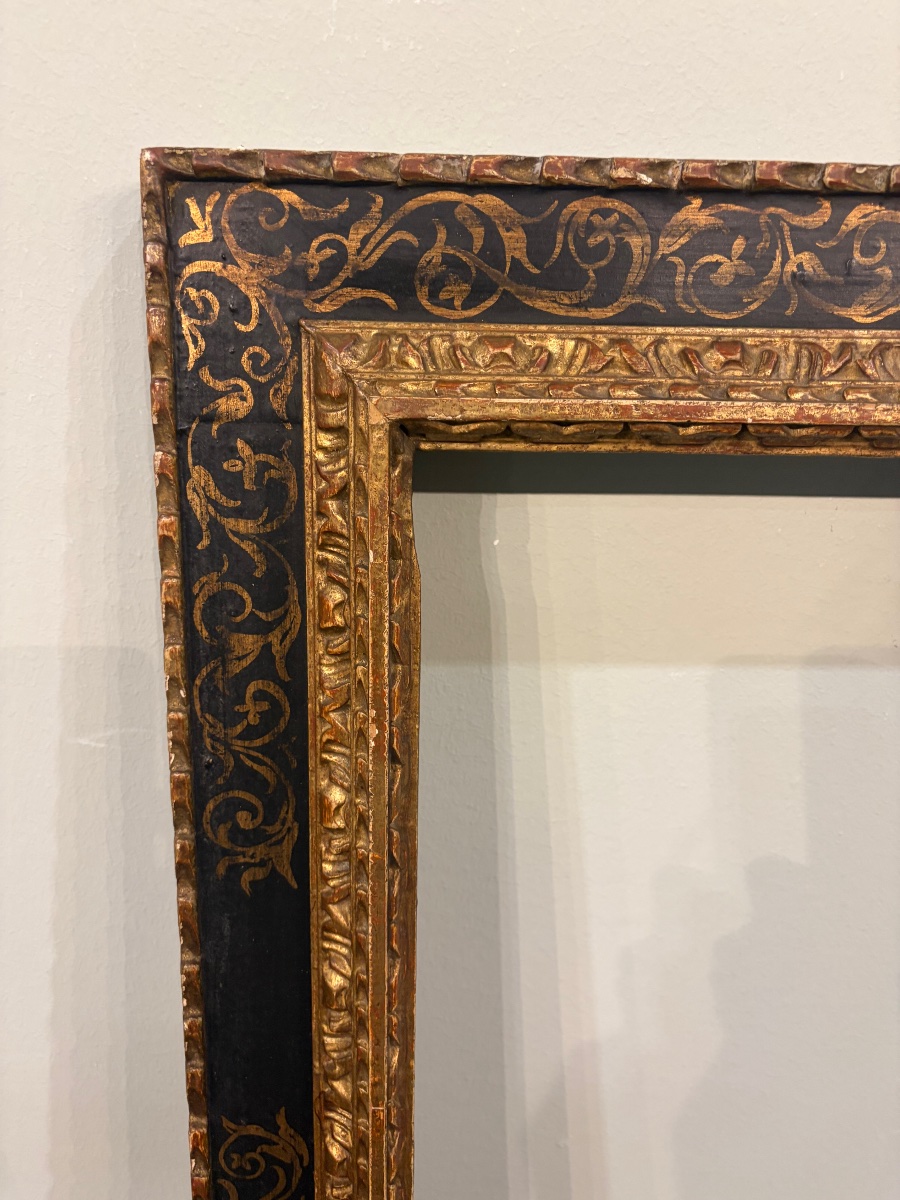 Pair Of Carved Wooden Frames, Late 19th Century-photo-4