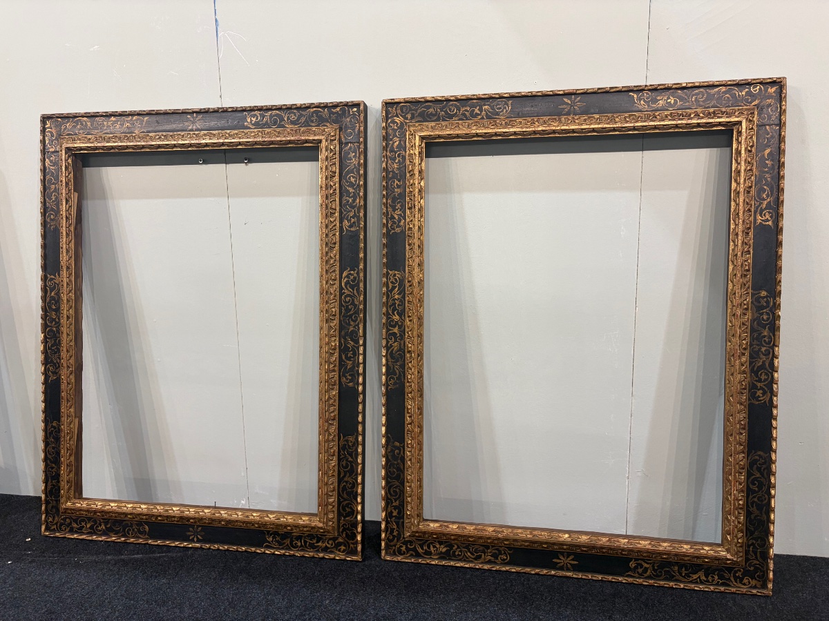 Pair Of Carved Wooden Frames, Late 19th Century