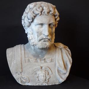 Bust Of A Roman Emperor, Late 19th Century