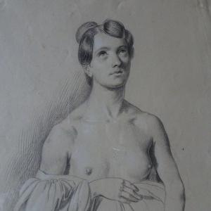 Carlo Arienti (1801-1873) Etude d'une figure féminine