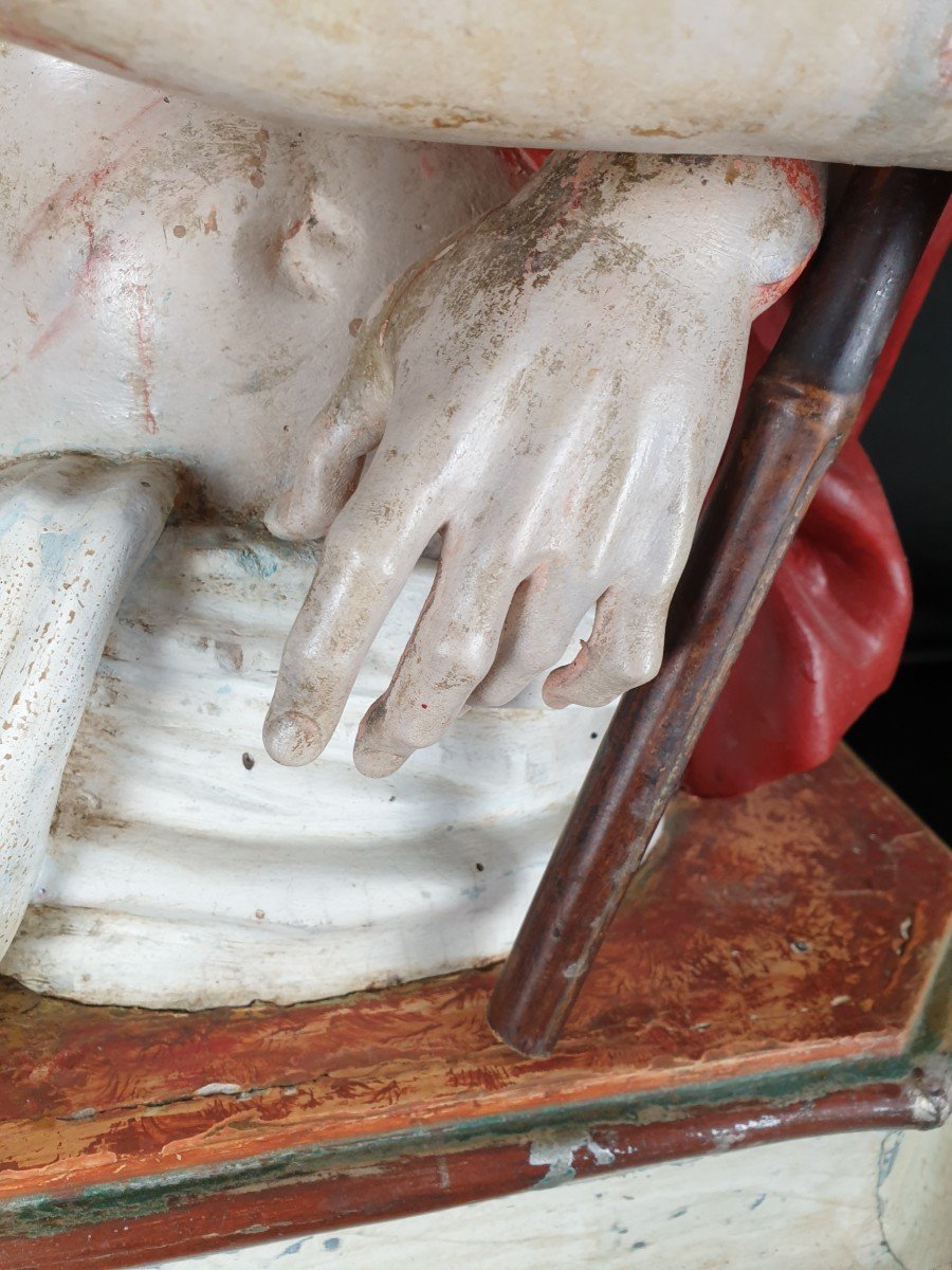 Ecce Homo Du XVIII Siècle, Sculpture Napolitaine-photo-2