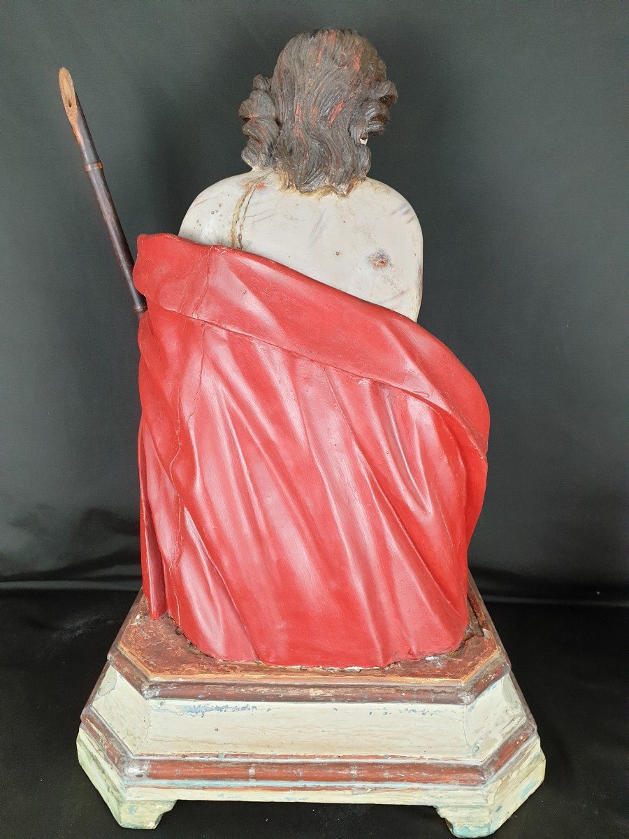 Ecce Homo Du XVIII Siècle, Sculpture Napolitaine-photo-2