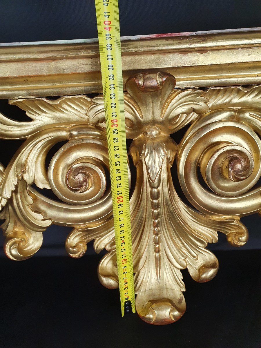 Paire d'étagères Napolitaines Dorées Du 19ème Siècle-photo-2