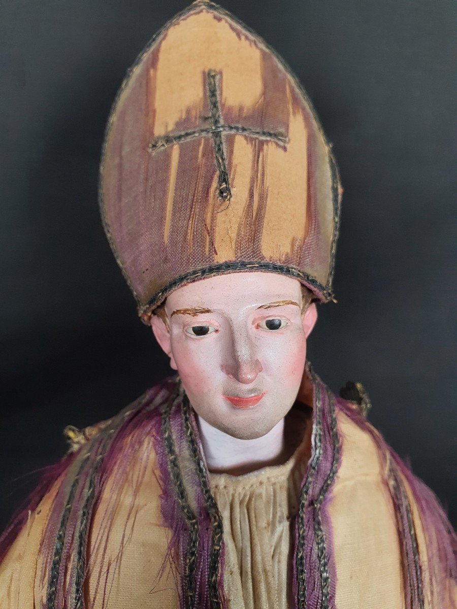 Nineteenth Century Neapolitan Sculpture Of San Gennaro-photo-2