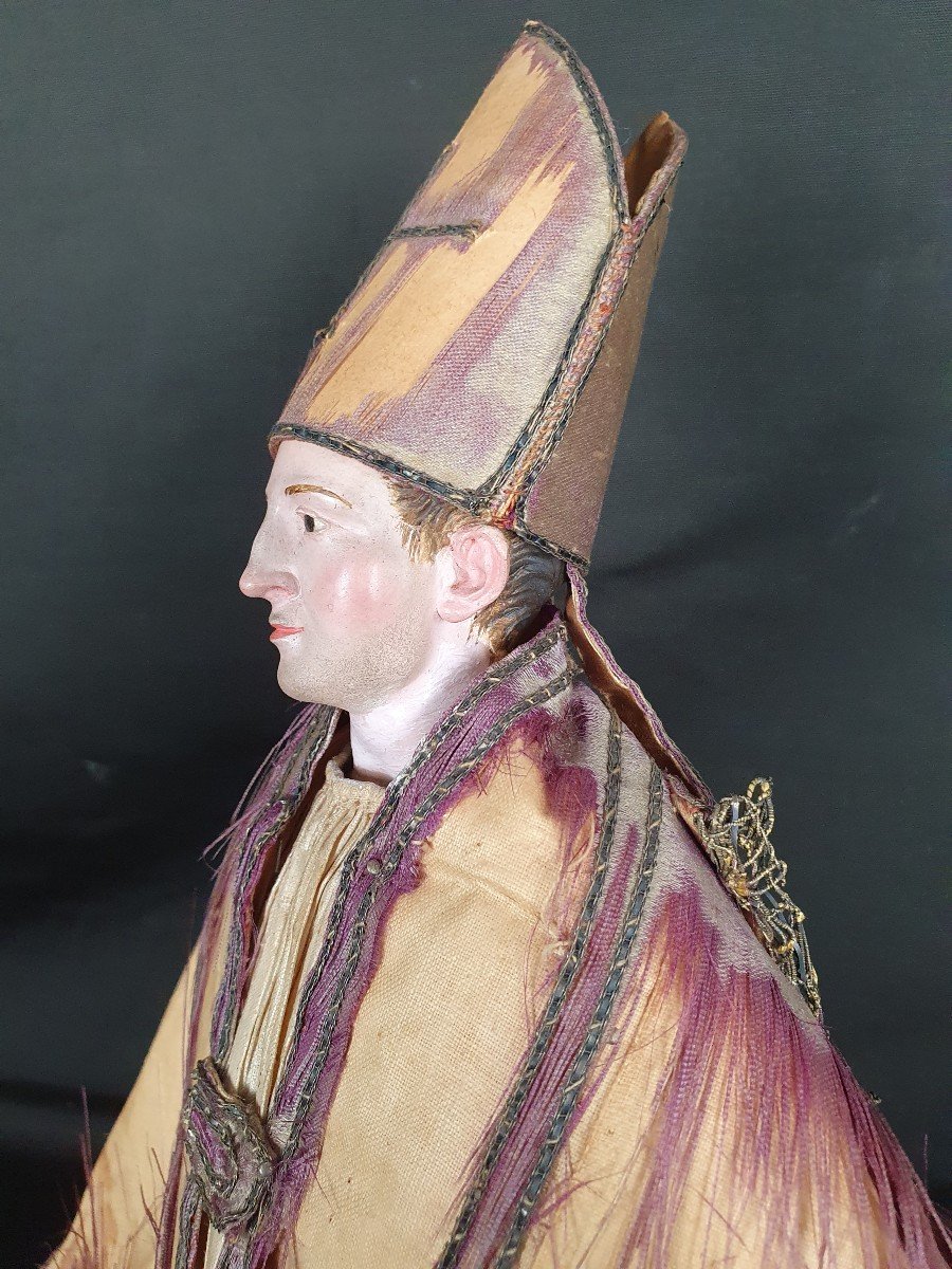 Nineteenth Century Neapolitan Sculpture Of San Gennaro-photo-3