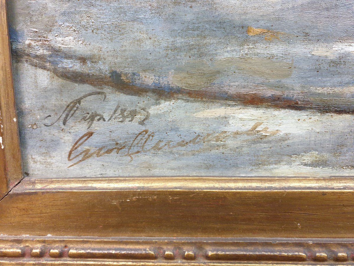 Moments De Détente, Peinture Du XIXe Siècle-photo-3