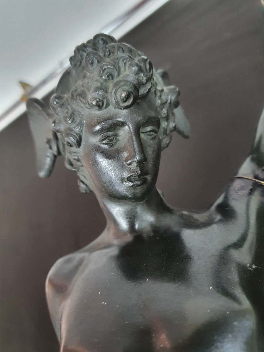 Perseus With The Head Of Medusa, 19th Century Bronze-photo-2