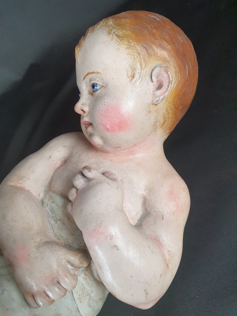 Bambinello, Neapolitan Sculpture From The Nineteenth Century-photo-4