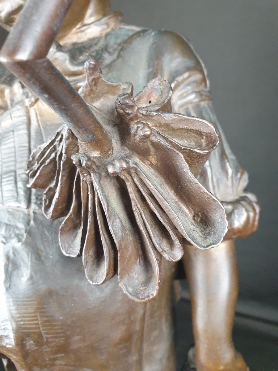 Sad Child, XIXth Bronze-photo-2
