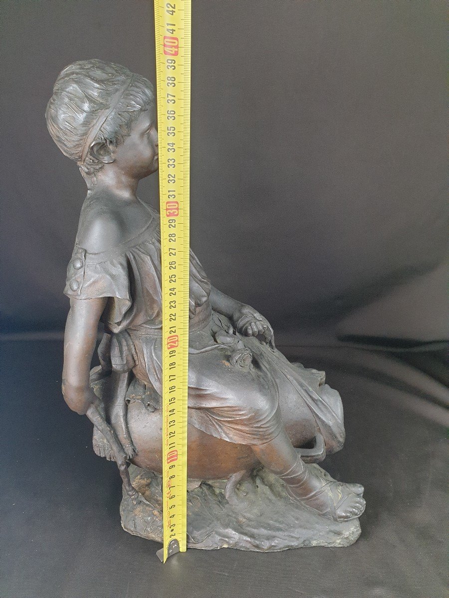 Girl, Signed P. Fosca From The Nineteenth Century-photo-1