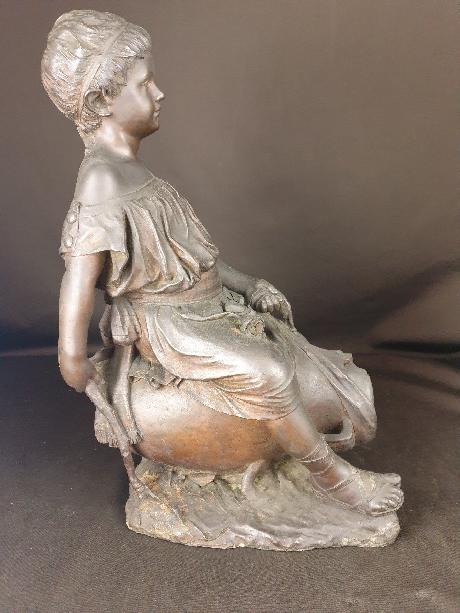 Girl, Signed P. Fosca From The Nineteenth Century-photo-2