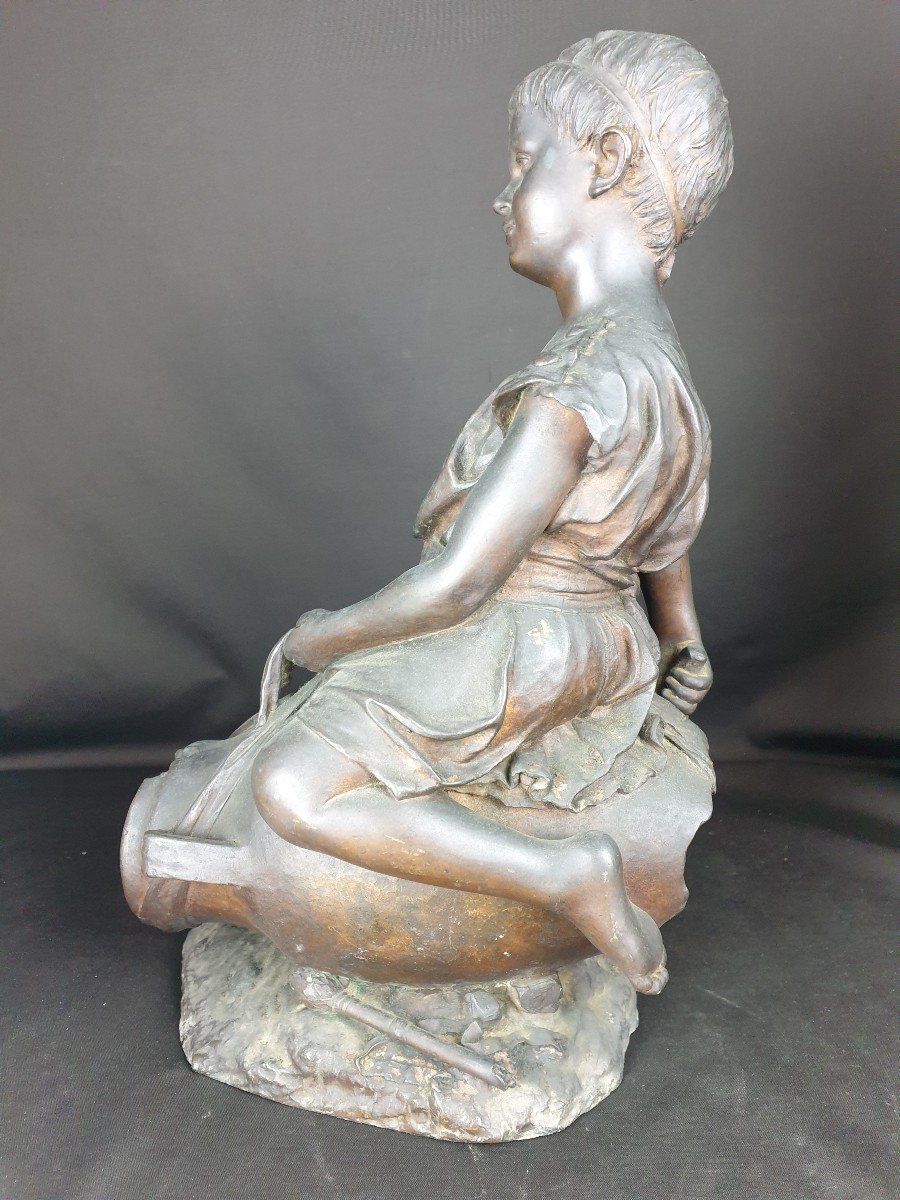 Girl, Signed P. Fosca From The Nineteenth Century-photo-4