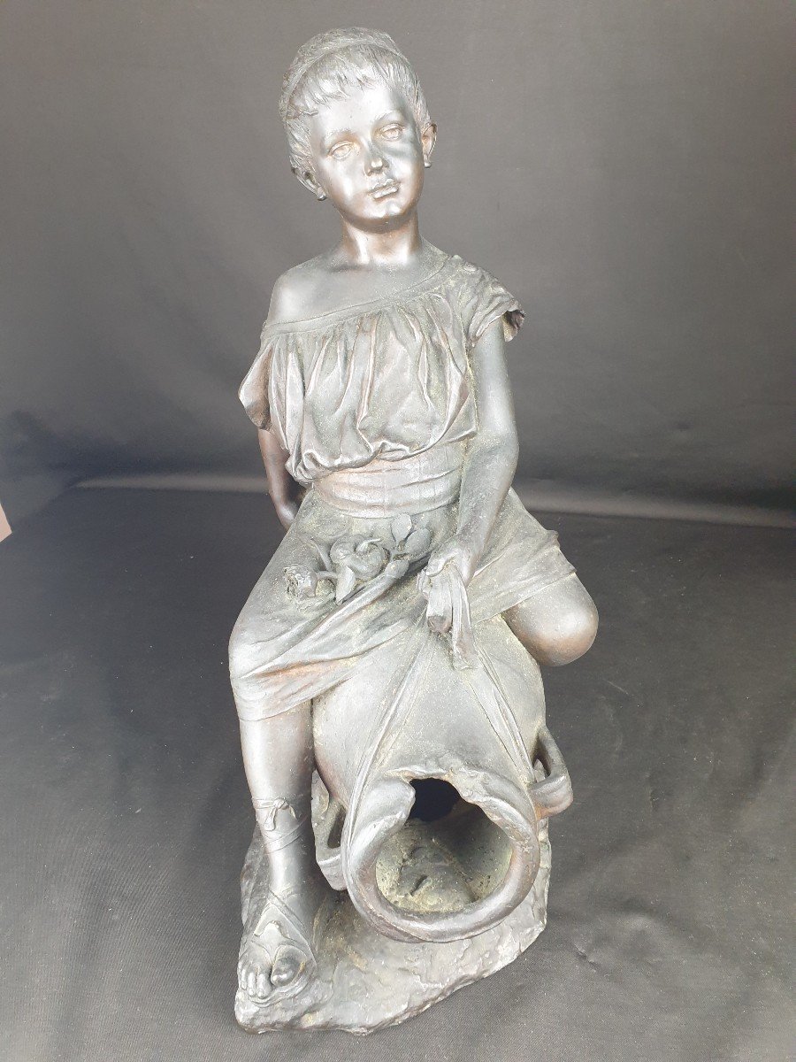 Girl, Signed P. Fosca From The Nineteenth Century