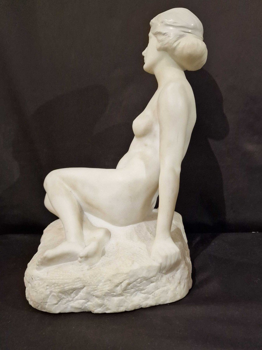 Seated Woman, 20th Century Sculpture-photo-2