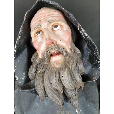 San Francesco Da Paola From The Eighteenth Century, Neapolitan Sculpture