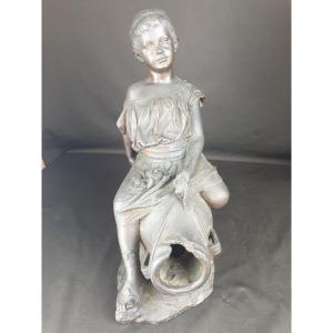Girl, Signed P. Fosca From The Nineteenth Century