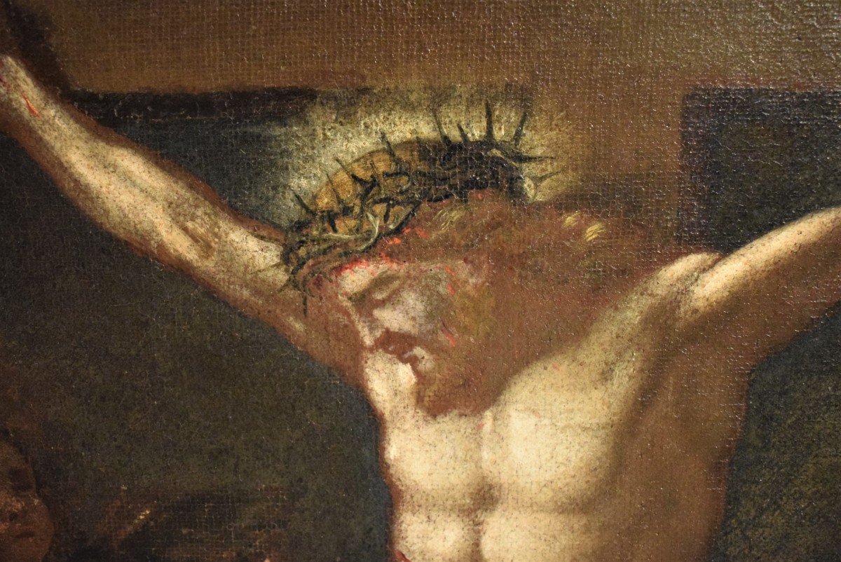 La Crucifixion - Grande toile flamande  -  début du XVIIème-photo-3