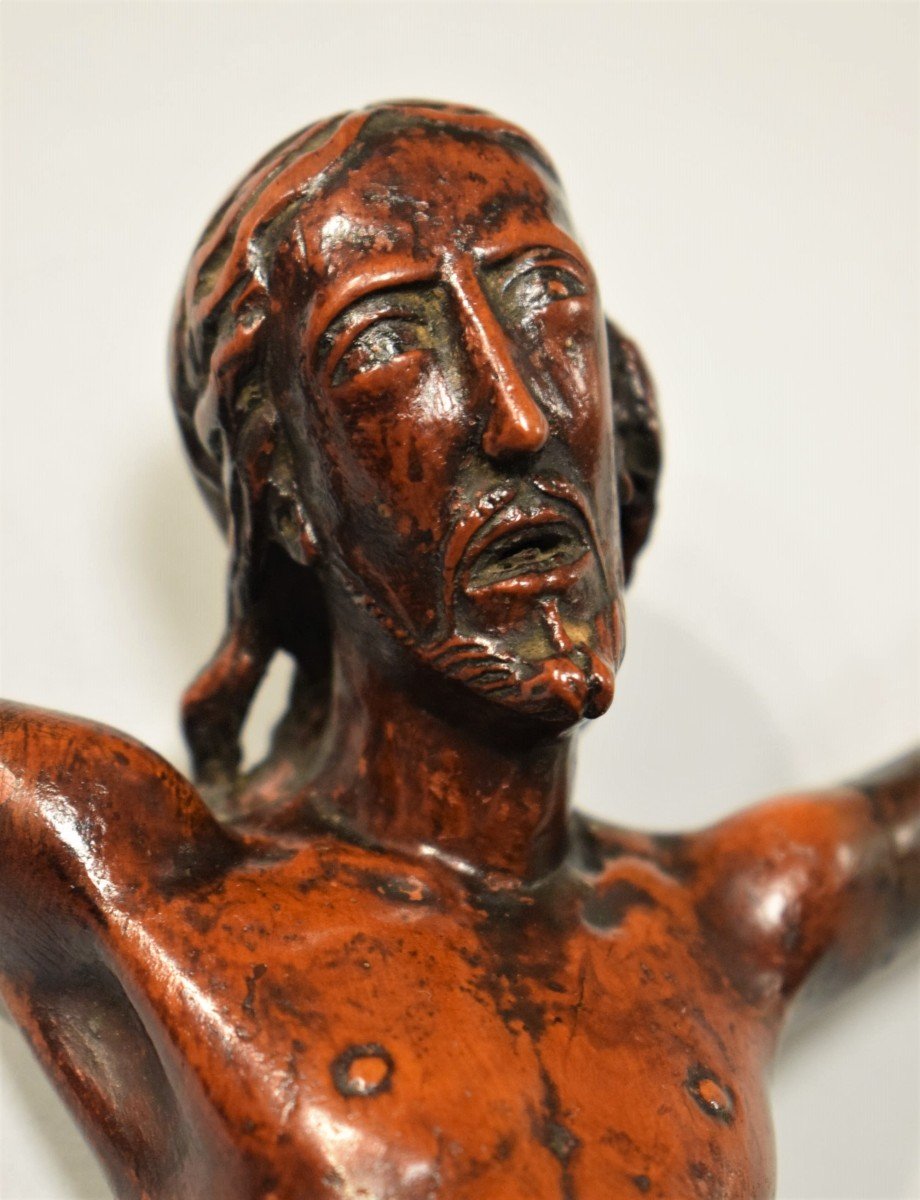  Christ Crucified, Finely Carved  In Boxwood Italy 15th Century-photo-2