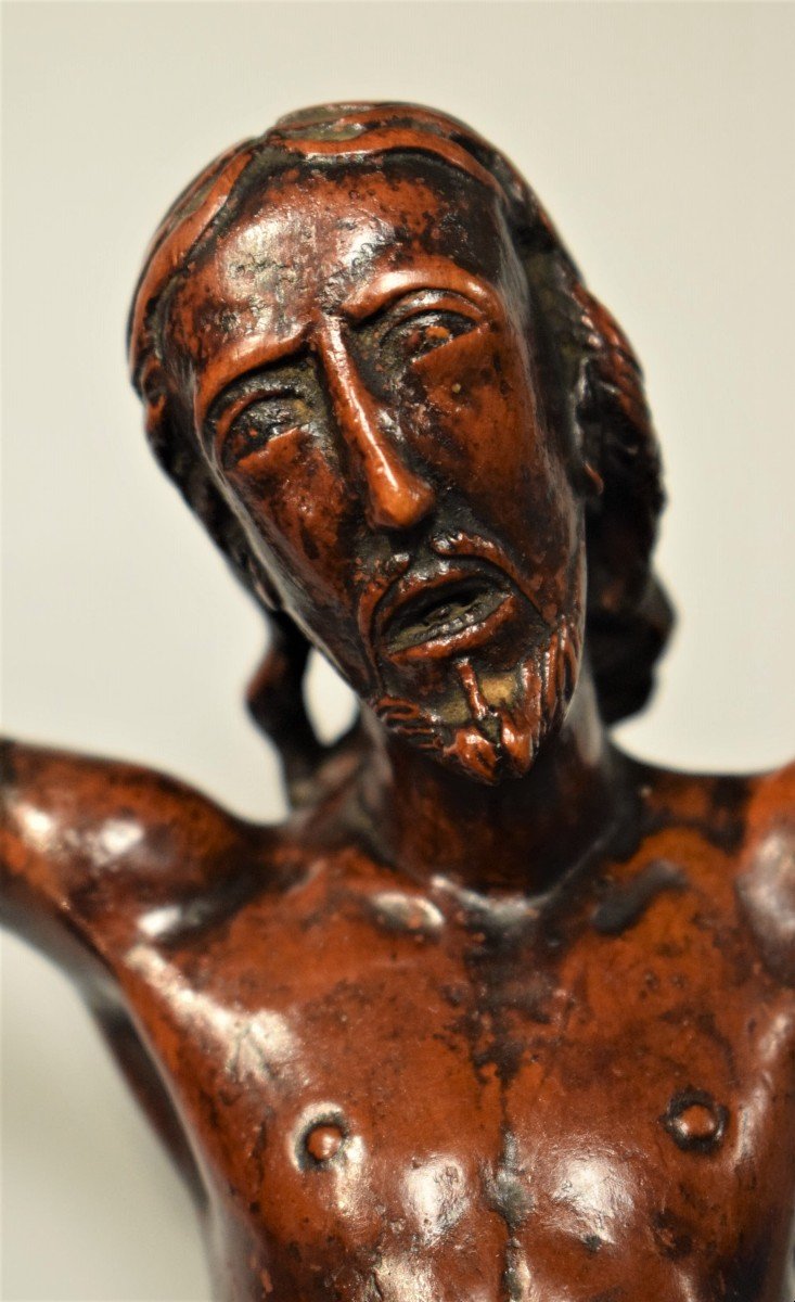 Crucufix en bois  Italie XVe siècle-photo-3