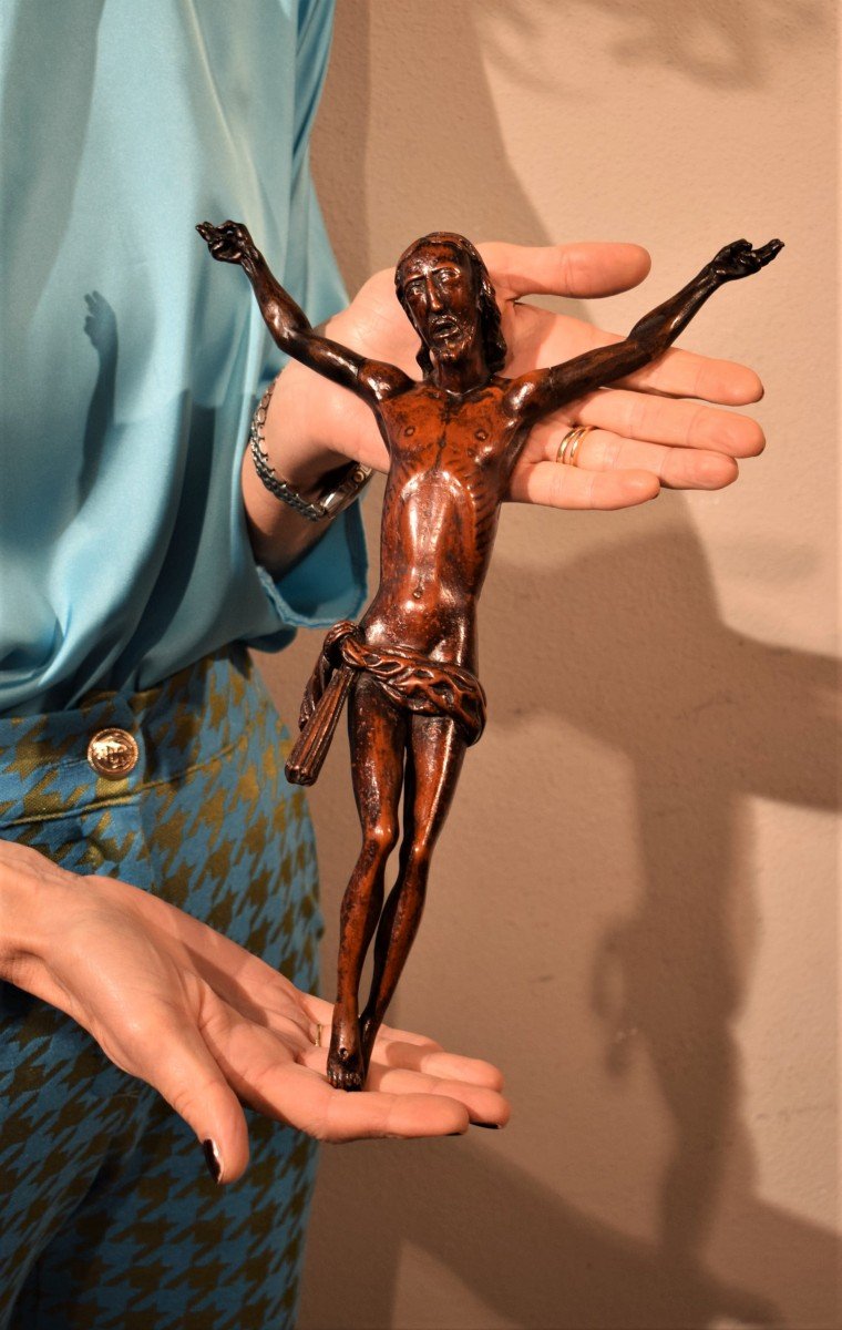  Christ Crucified, Finely Carved  In Boxwood Italy 15th Century-photo-7