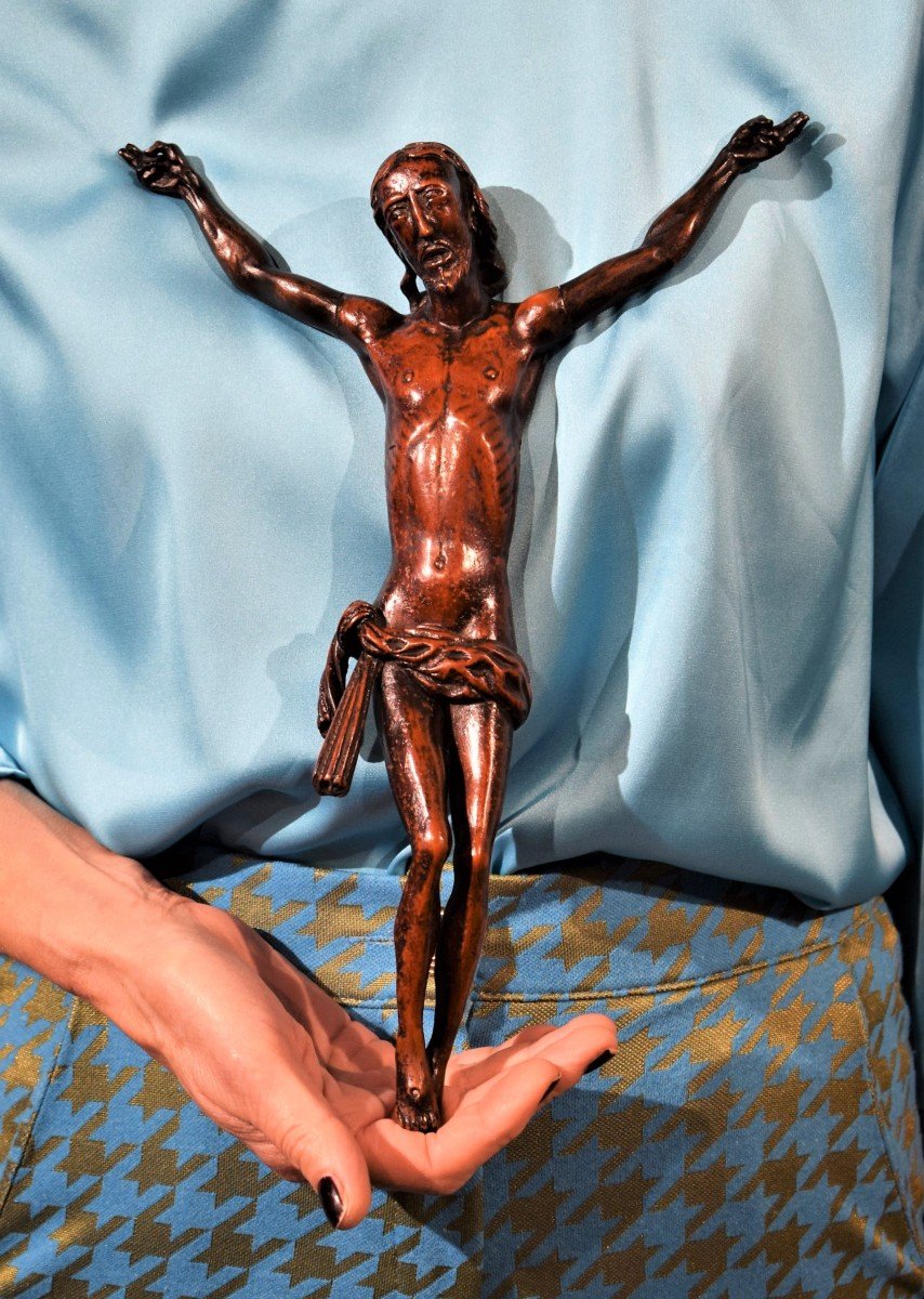 Crucufix en bois  Italie XVe siècle-photo-8