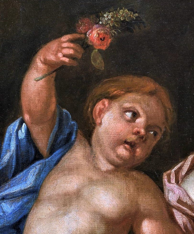 Allegory Of Love - Entourage Domenico Piola (genoa 1627-1703)-photo-2