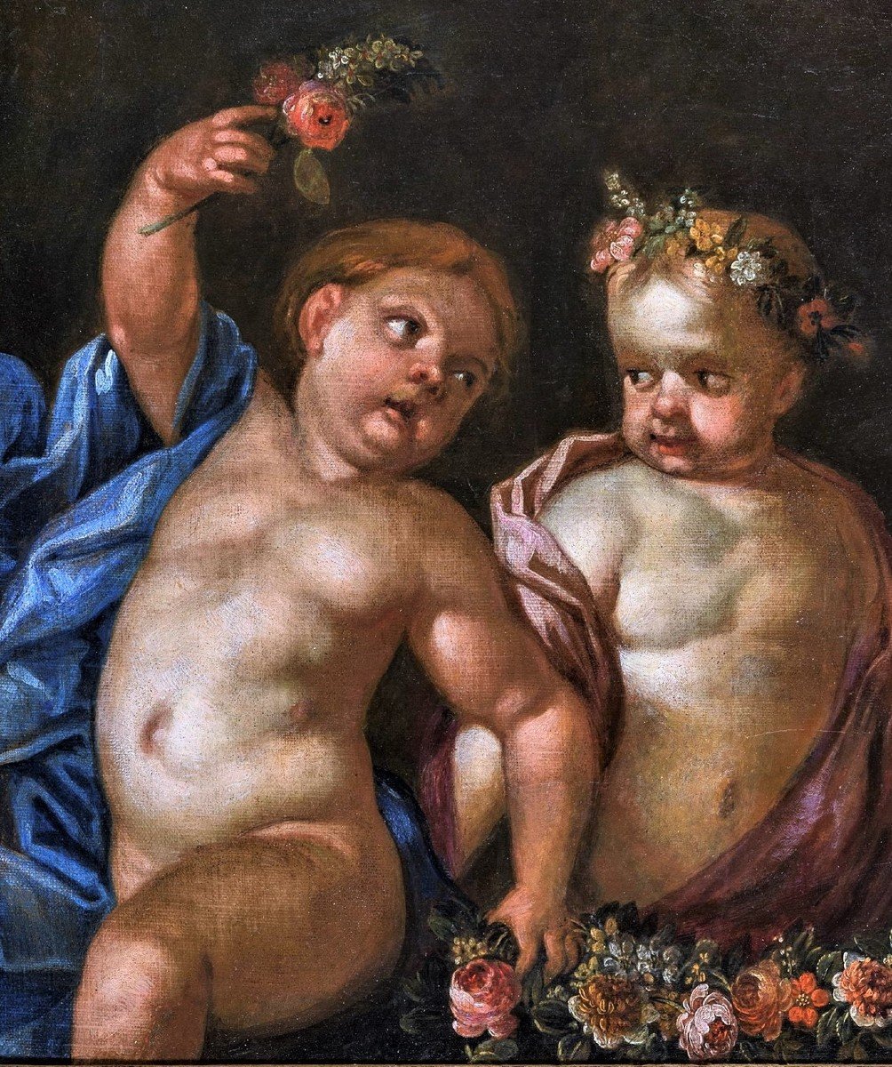 Allegory Of Love - Entourage Domenico Piola (genoa 1627-1703)
