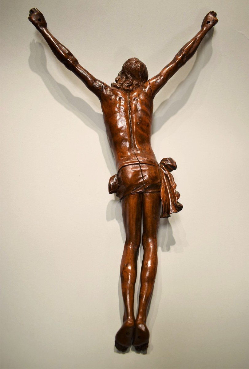 Crucified Christ - Venetian Boxwood Sculpture, Mid 17th Century-photo-1