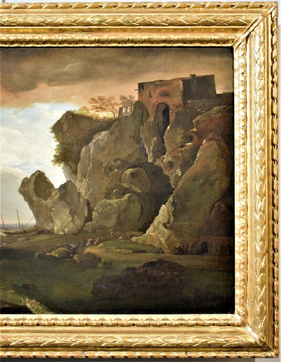 Shipwreck - Claude Joseph Vernet  (1714 - Paris 1789) Signed And Dated 1786-photo-4