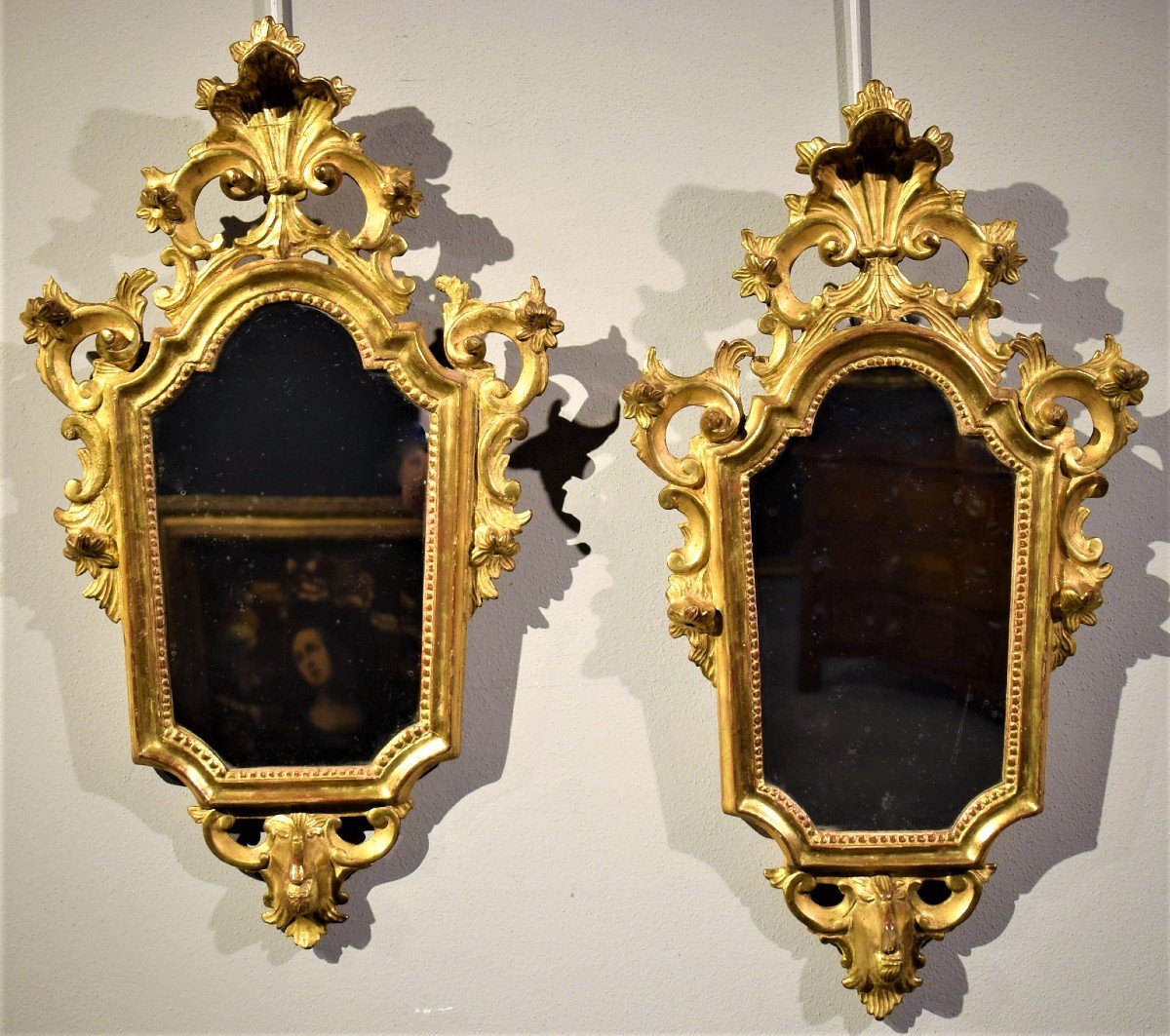Pair Of Louis XV Mirrors  - 18th Century,  Venice