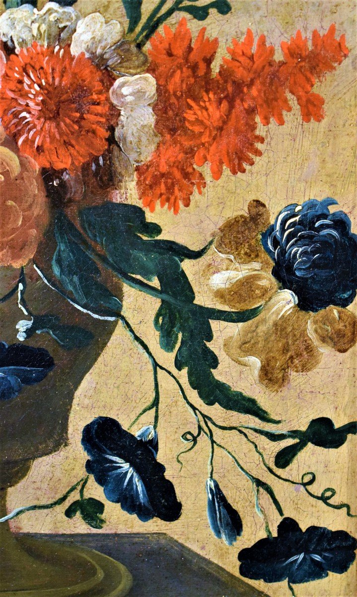 Paire De Natures Mortes De Fleurs - Maître Des Fleurs  Guardeschi - XVIIIème-photo-8