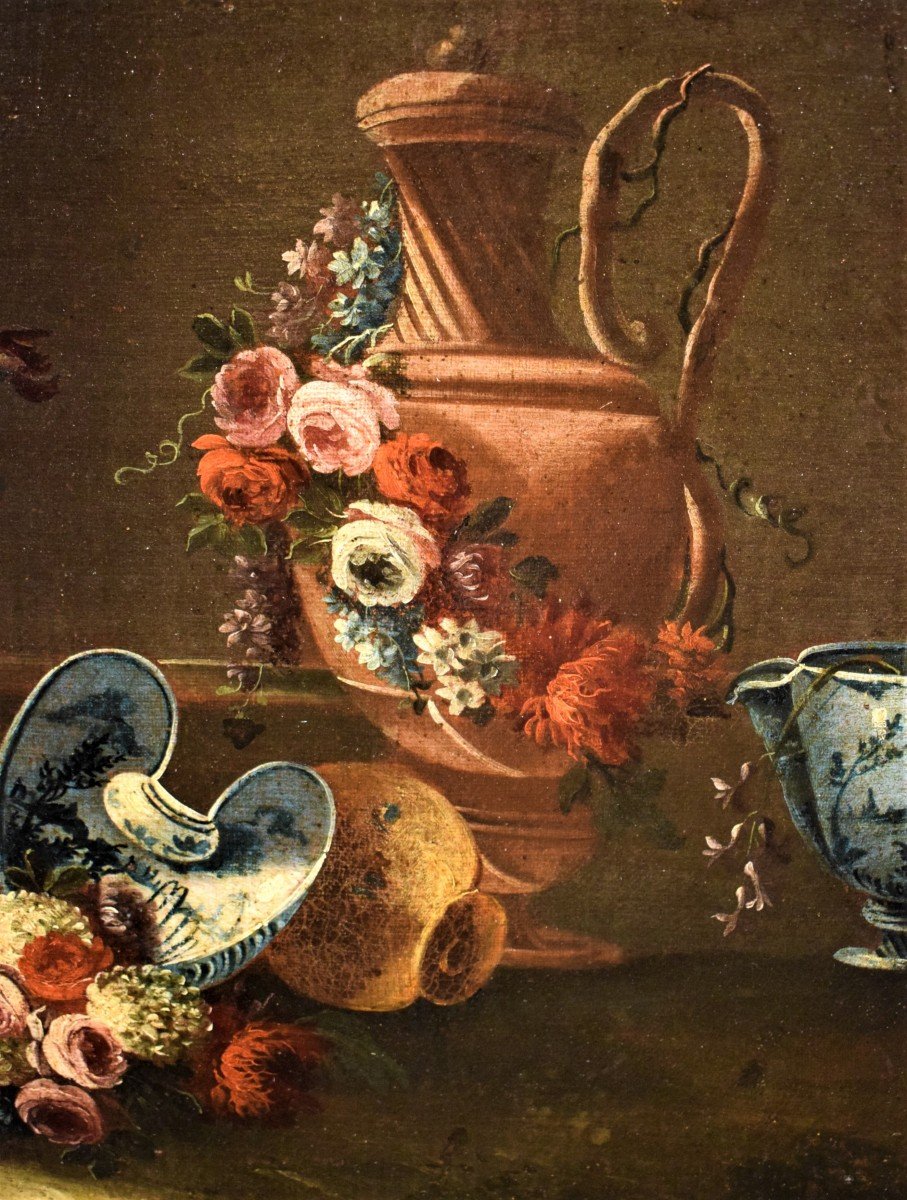 Nature morte aux pots de fleurs - Gaspare Lopez (1677 - 1732) -photo-2