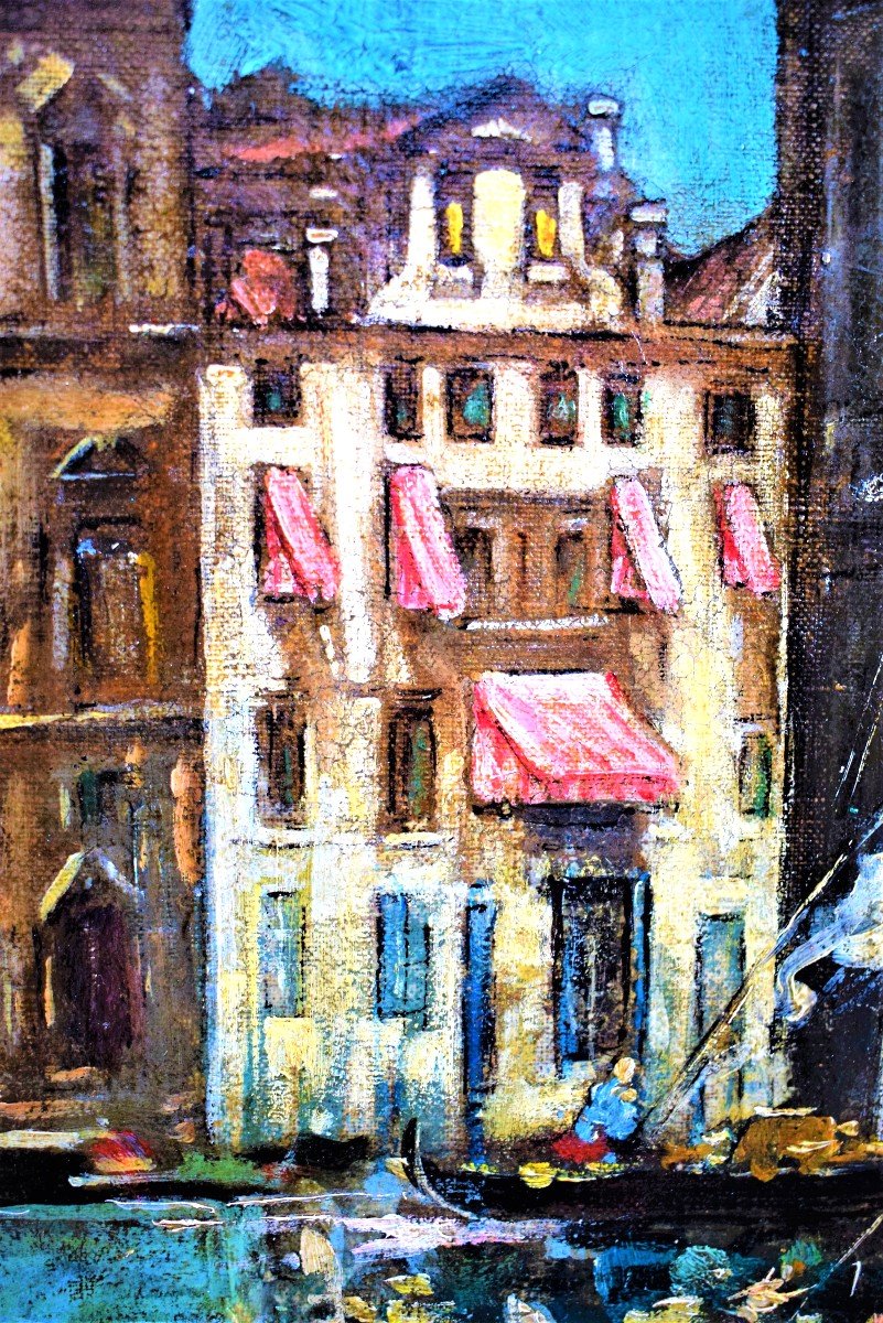 Lucia Ponga Degli Ancillo (1887-1966)  venice, The Grand Canal-photo-5