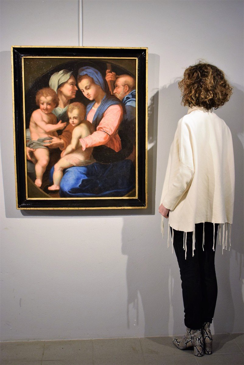 Sainte Famille, Elisabeth et Saint Jean l' Enfant - cercle Andrea del Sarto, Florence XVIème-photo-8