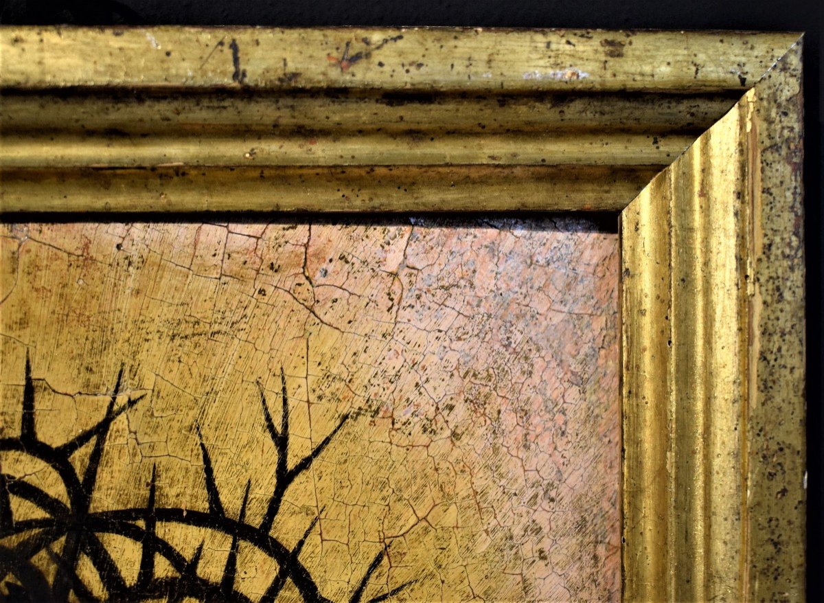 Ecce Homo - Maître flamand  - Huile sur table - 16ème siècle-photo-6