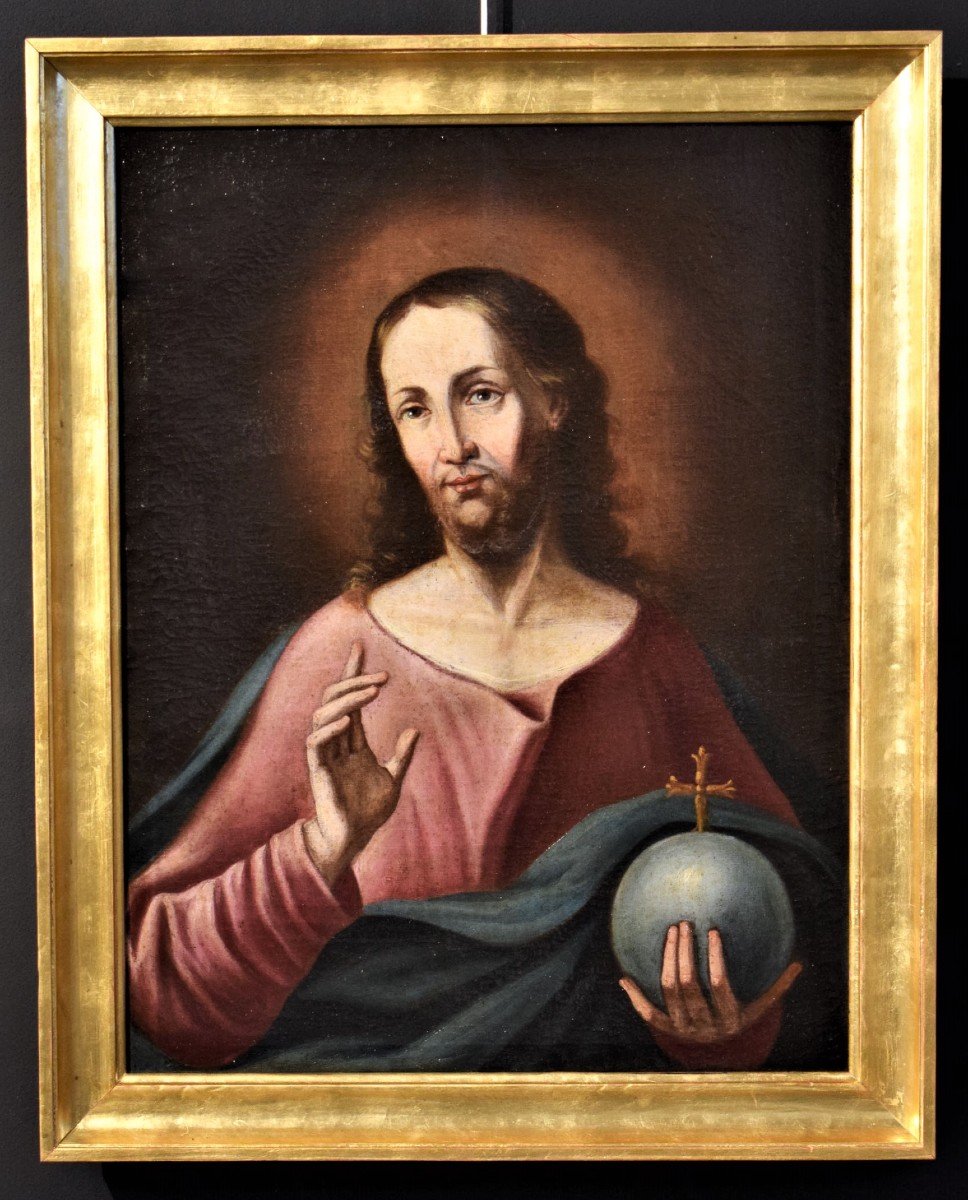Salvator Mundi - Lombard School  - 17th Century 