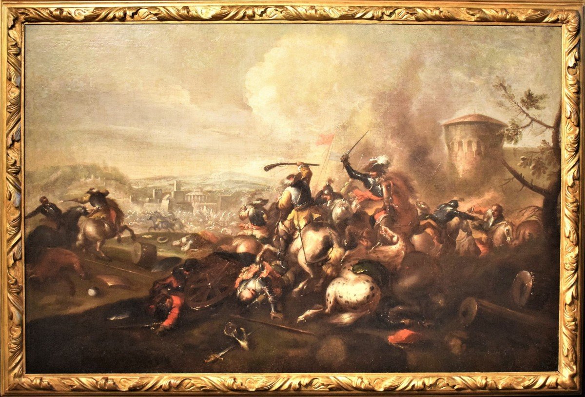 Bataille - Jacques Courtois le Bourguignon (Saint Hippolyte 1621 - Rome 1676)