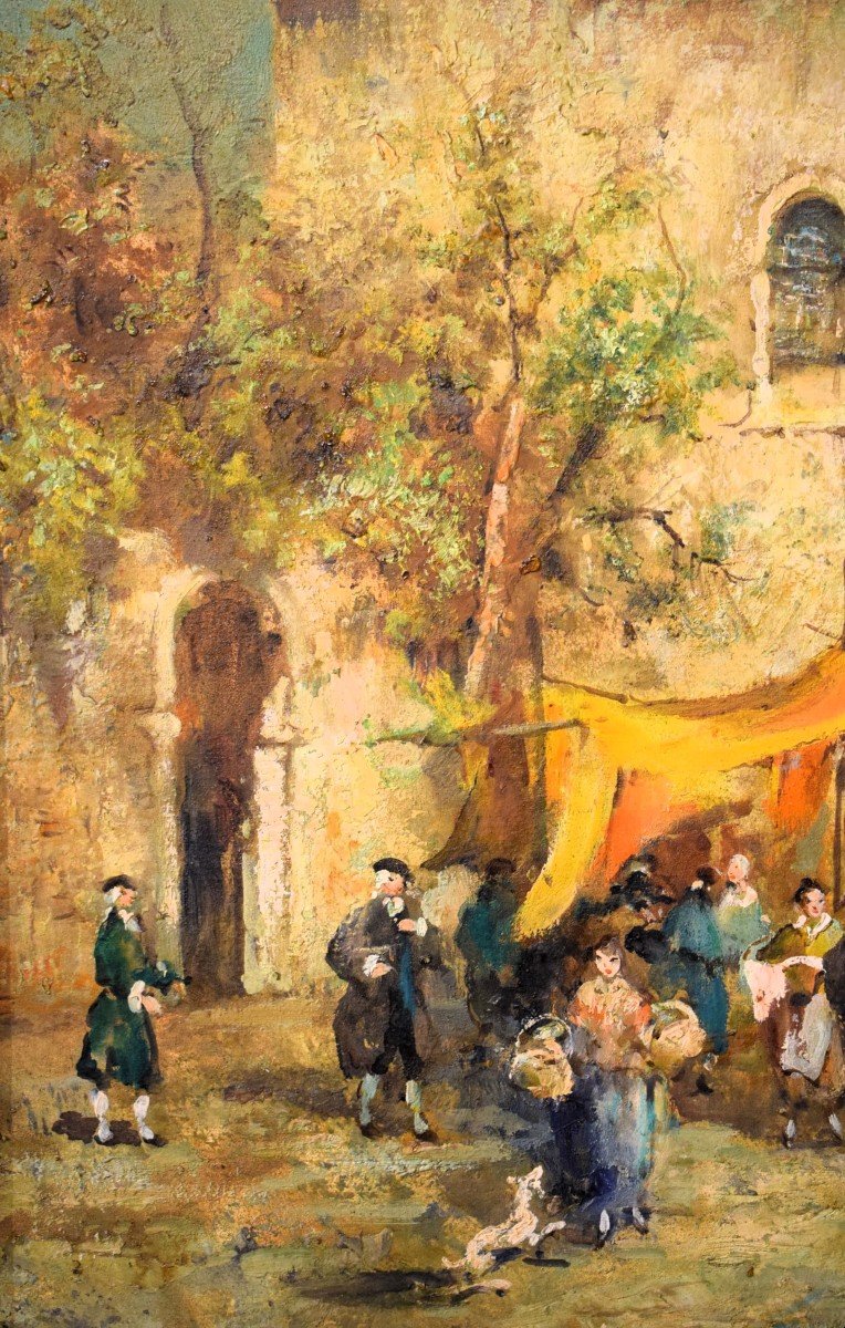 Couple Of Venetian Caprices - Eugenio Bonivento - "zeno" (1880-1956)-photo-2