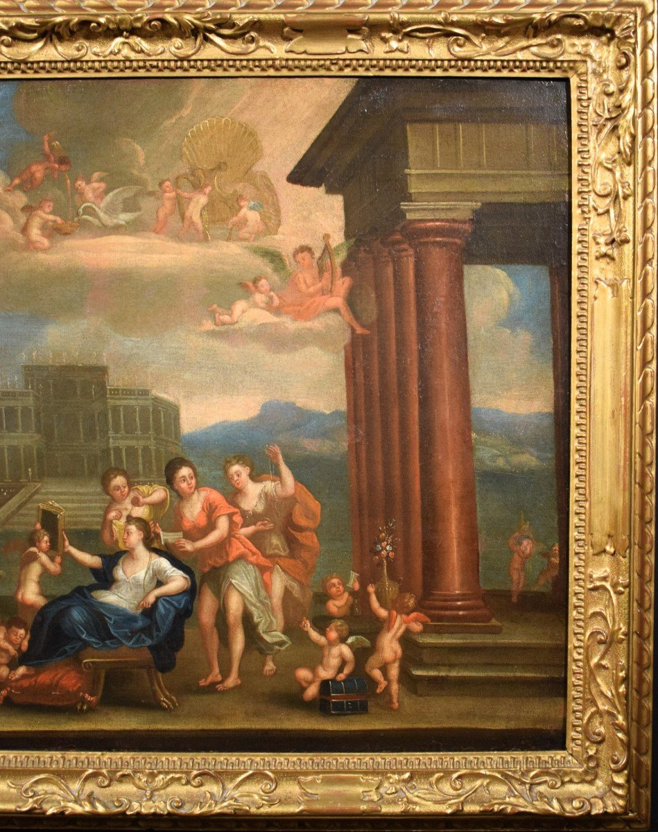 Les toilettes de Vénus - cercle de Francesco Albani (Bologne 1578-1660)-photo-4