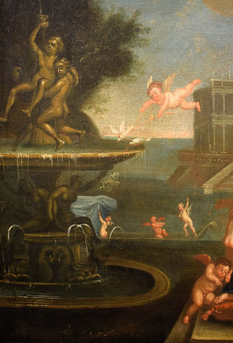 Les toilettes de Vénus - cercle de Francesco Albani (Bologne 1578-1660)-photo-2