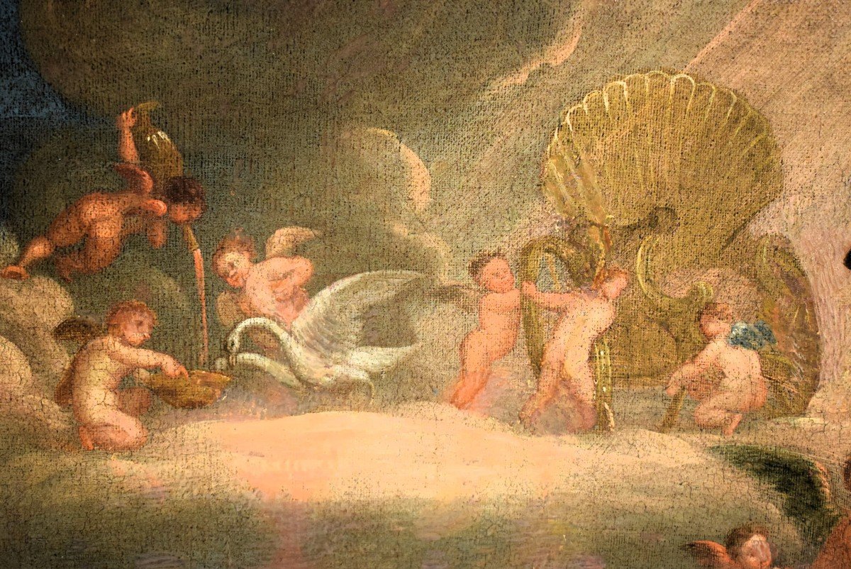 Les toilettes de Vénus - cercle de Francesco Albani (Bologne 1578-1660)-photo-7