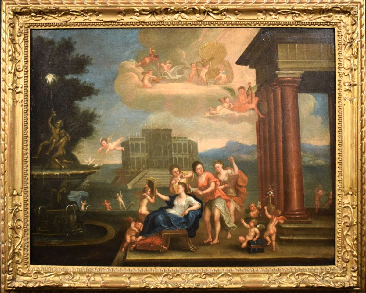 Les toilettes de Vénus - cercle de Francesco Albani (Bologne 1578-1660)