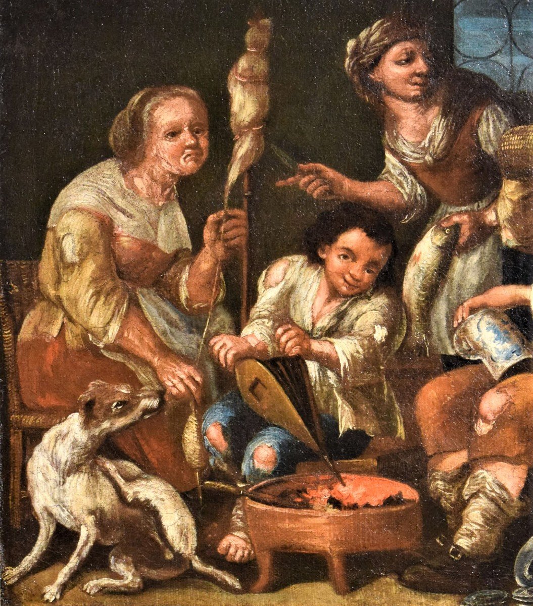 The Cheerful Beggars - Matteo Ghidoni (florence 1626-padua 1700)-photo-2
