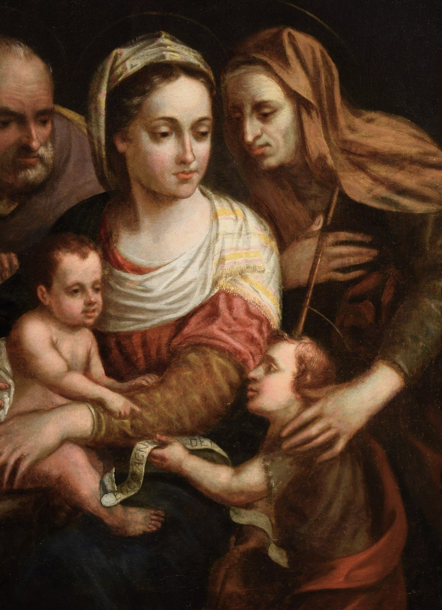 Holy Family - Bolognese School Of The 16th Century-photo-4