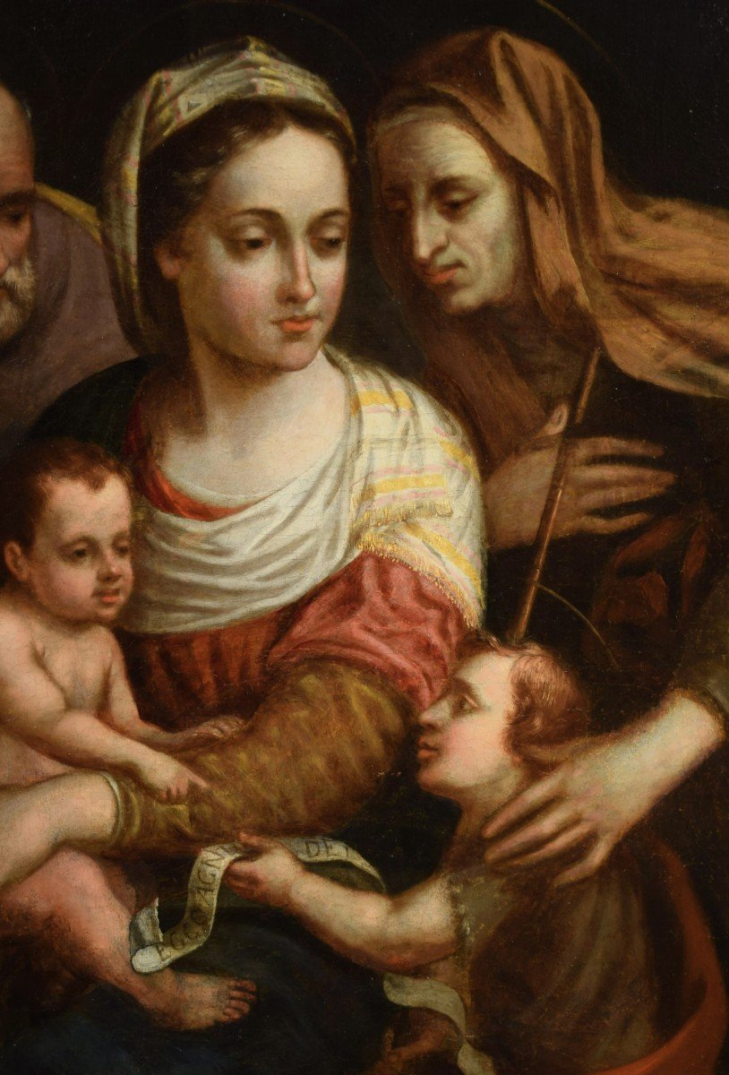 Holy Family - Bolognese School Of The 16th Century-photo-2